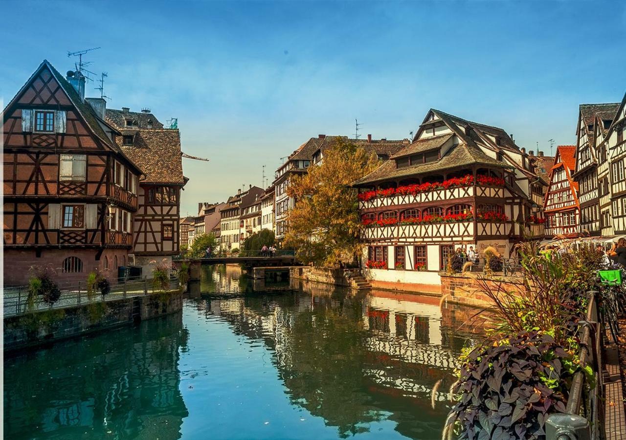 Grand 3 Pieces Stationnement Gratuit Dans La Rue Appartement Straatsburg Buitenkant foto
